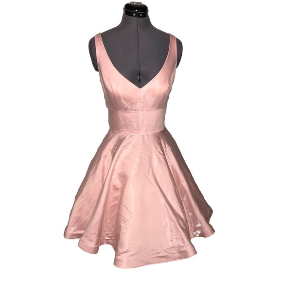 BHLDN Prom Dress Anthropologie Aura Pink w/ POCKETS Cocktail Homecoming 12 - Picture 2 of 16